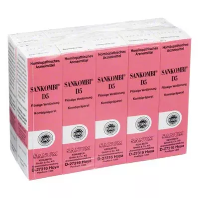 SANKOMBI D 5 kapek, 10X10 ml