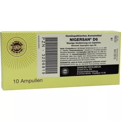 NIGERSAN D 6 ampulí, 10X1 ml