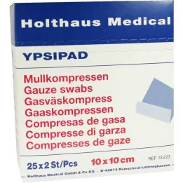 MULLKOMPRESSEN Ypsipad 10x10 cm sterilní 8x, 25X2 ks