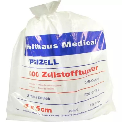 ZELLSTOFFTUPFER Ypsizell 4x5 cm, 1000 ks ZELLSTOFFTUPFER Ypsizell 4x5 cm, 1000 ks