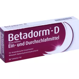 BETADORM D tablety, 20 ks