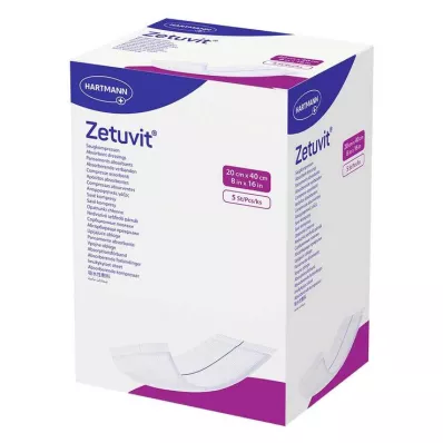 ZETUVIT Absorpční obklady sterilní 20x40 cm, 5 ks