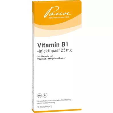 VITAMIN B1 INJEKTOPAS 25 mg injekční roztok, 10X1 ml