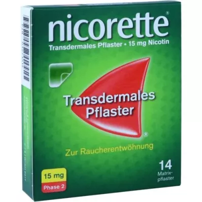 NICORETTE TX Náplast 15 mg, 14 ks