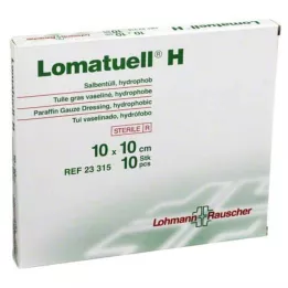 LOMATUELL H Mastný tyl 10x10 cm sterilní, 10 ks