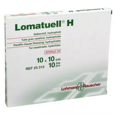 LOMATUELL H Mastný tyl 10x10 cm sterilní, 10 ks LOMATUELL H Mastný tyl 10x10 cm sterilní, 10 ks
