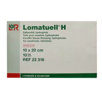 LOMATUELL H Mastný tyl 10x20 cm sterilní, 10 ks