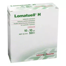 LOMATUELL H Mastný tyl 10x10 cm sterilní, 50 ks