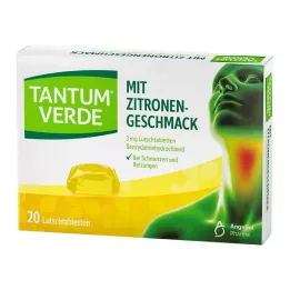 TANTUM VERDE 3 mg pastilka s citronovou příchutí, 20 ks