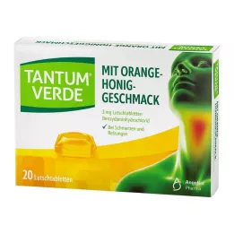 TANTUM VERDE 3 mg pastilka s pomerančovo-medovou příchutí, 20 ks
