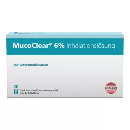 MUCOCLEAR 6% inhalační roztok NaCl, 20X4 ml