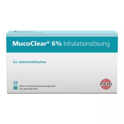 MUCOCLEAR 6% inhalační roztok NaCl, 20X4 ml