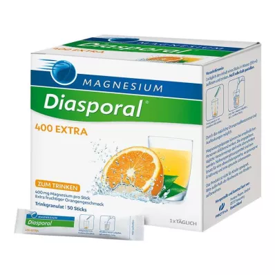 MAGNESIUM DIASPORAL 400 Extra granulí na pití, 50 ks