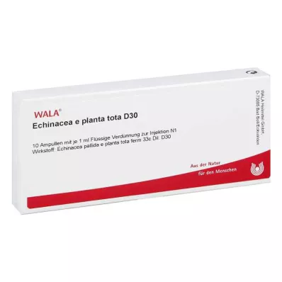 ECHINACEA E planta tota D 30 ampulí, 10X1 ml