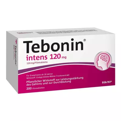 TEBONIN intenzivní 120 mg potahované tablety, 200 ks