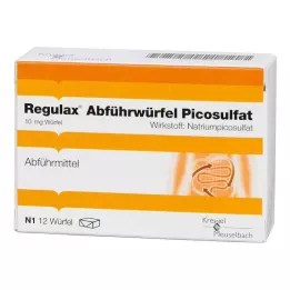 REGULAX Pikosulfátové projímadlo v kostkách, 12 ks