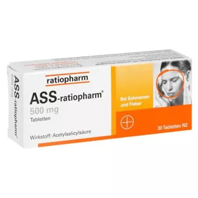 ASS-ratiopharm 500 mg tablety, 30 ks
