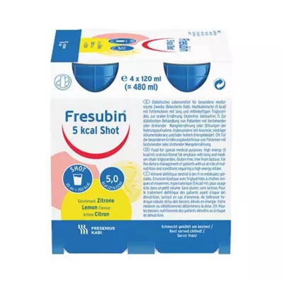 FRESUBIN 5 kcal SHOT Roztok citronu, 4X120 ml