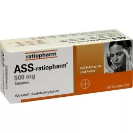 ASS-ratiopharm 500 mg tablety, 50 ks