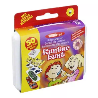KINDERPFLASTER Barevné, 50 ks