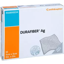 DURAFIBER Ag obvaz 5x5 cm, 10 ks