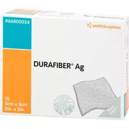 DURAFIBER Ag obvaz 5x5 cm, 10 ks
