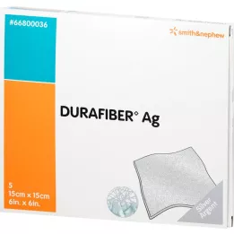 DURAFIBER Ag 15x15 cm obvaz, 5 ks