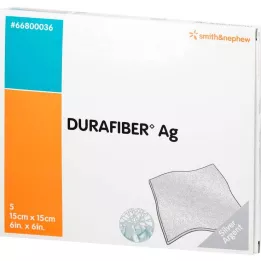 DURAFIBER Ag 15x15 cm obvaz, 5 ks