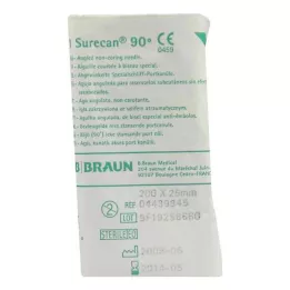 SURECAN Portová kanyla 20 Gx25 mm úhlová, 1 ks
