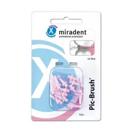 MIRADENT Náhradní štětec Interd.Pic-Brush xx-fine pink, 12 ks