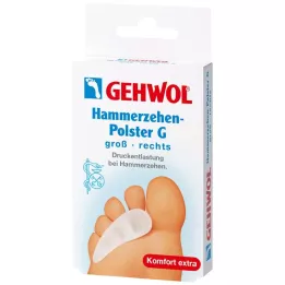 GEHWOL Polymerová gelová podložka pod kladívkové prsty G pravá, 1 ks