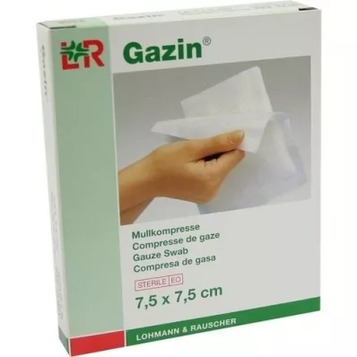GAZIN Gáza komp.7,5x7,5 cm sterilní 8x, 5x2 ks