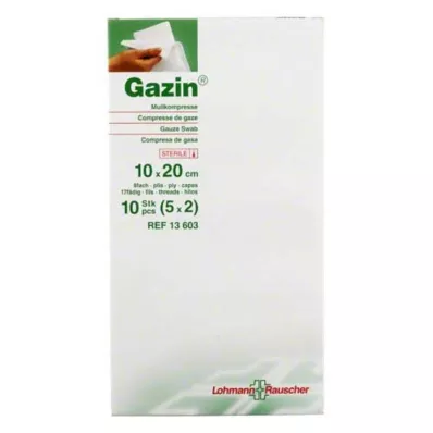 GAZIN Gáza 10x20 cm sterilní 8x, 5x2 ks