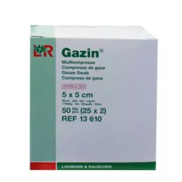 GAZIN Gáza komp.5x5 cm sterilní 8x, 25X2 ks