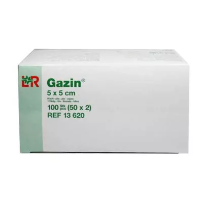 GAZIN Gáza komp.5x5 cm sterilní 8x, 50X2 ks