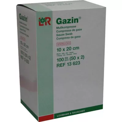 GAZIN Gáza 10x20 cm sterilní 8x, 50X2 ks
