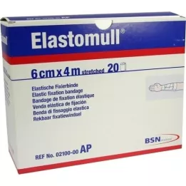 ELASTOMULL Elastická fixační páska 6 cmx4 m 2100, 20 ks