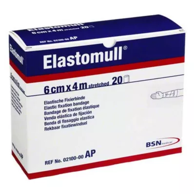 ELASTOMULL Elastická fixační páska 6 cmx4 m 2100, 20 ks