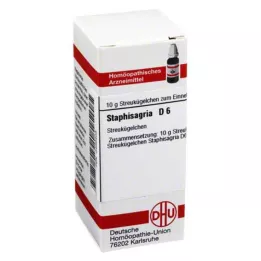 STAPHISAGRIA D 6 globulí, 10 g