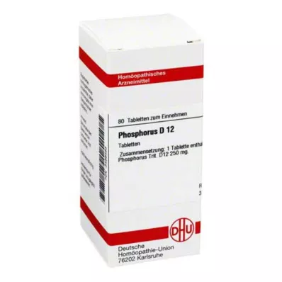 PHOSPHORUS D 12 tablet, 80 ks