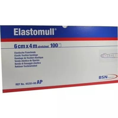 ELASTOMULL Elastická fixační páska 6 cmx4 m 45251, 100 ks
