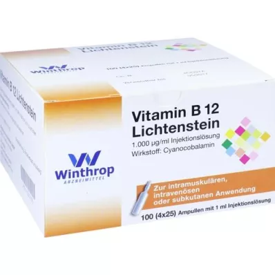 VITAMIN B12 1 000 μg Lichtenstein Ampule, 100X1 ml