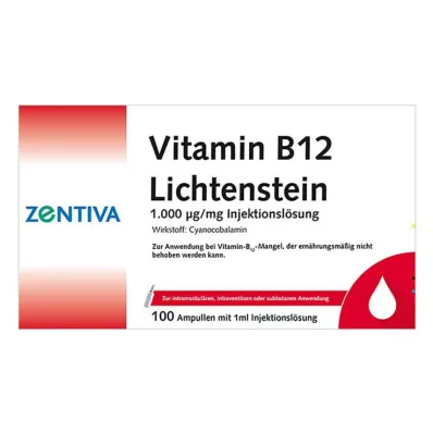VITAMIN B12 1 000 μg Lichtenstein Ampule, 100X1 ml