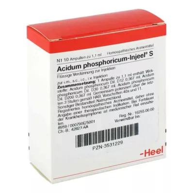 ACIDUM PHOSPHORICUM INJEEL Ampule S, 10 ks