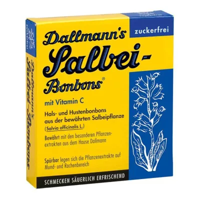 DALLMANNS Sage bonbony bez cukru, 20 ks