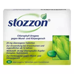 STOZZON Chlorofyl potahované tablety, 40 ks