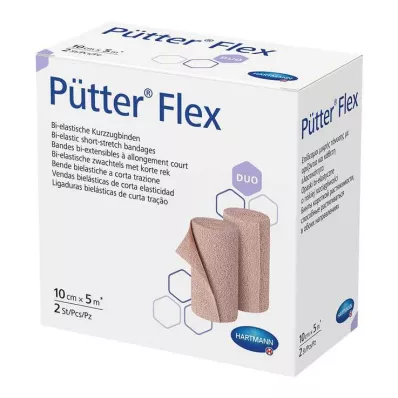 PÜTTER Flex Duo Bandage 10 cmx5 m, 2 ks