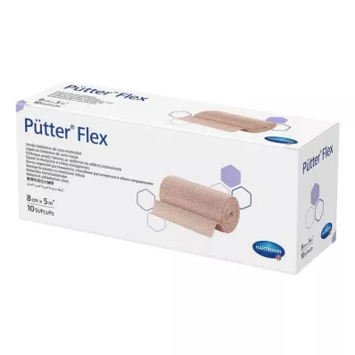 PÜTTER Flexibilní obvaz 8 cmx5 m, 10 ks