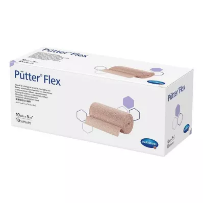 PÜTTER Flexibilní obvaz 10 cmx5 m, 10 ks