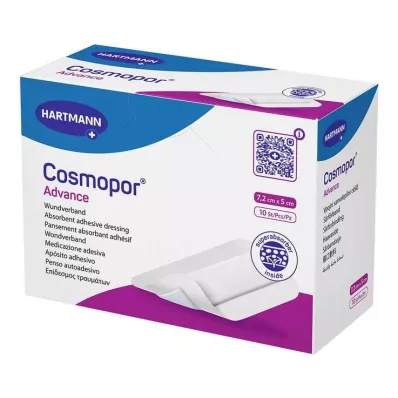 COSMOPOR Předsunutý obvaz na rány 5x7,2 cm, 10 ks